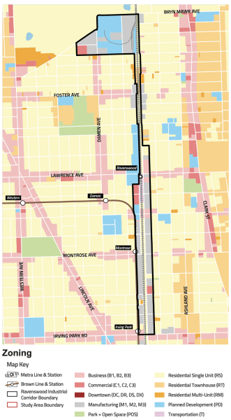 Ravenswood Zoning Map