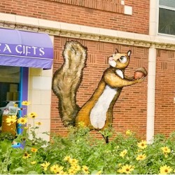 Squirrel Mural by John Airo Art.
