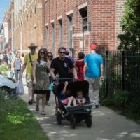 Art walk visitors