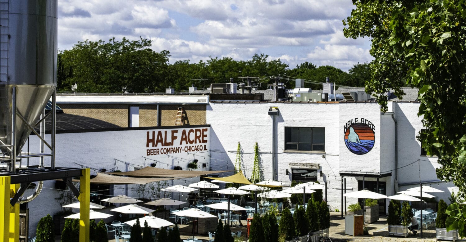 Half Acre's Malt Row beer garden