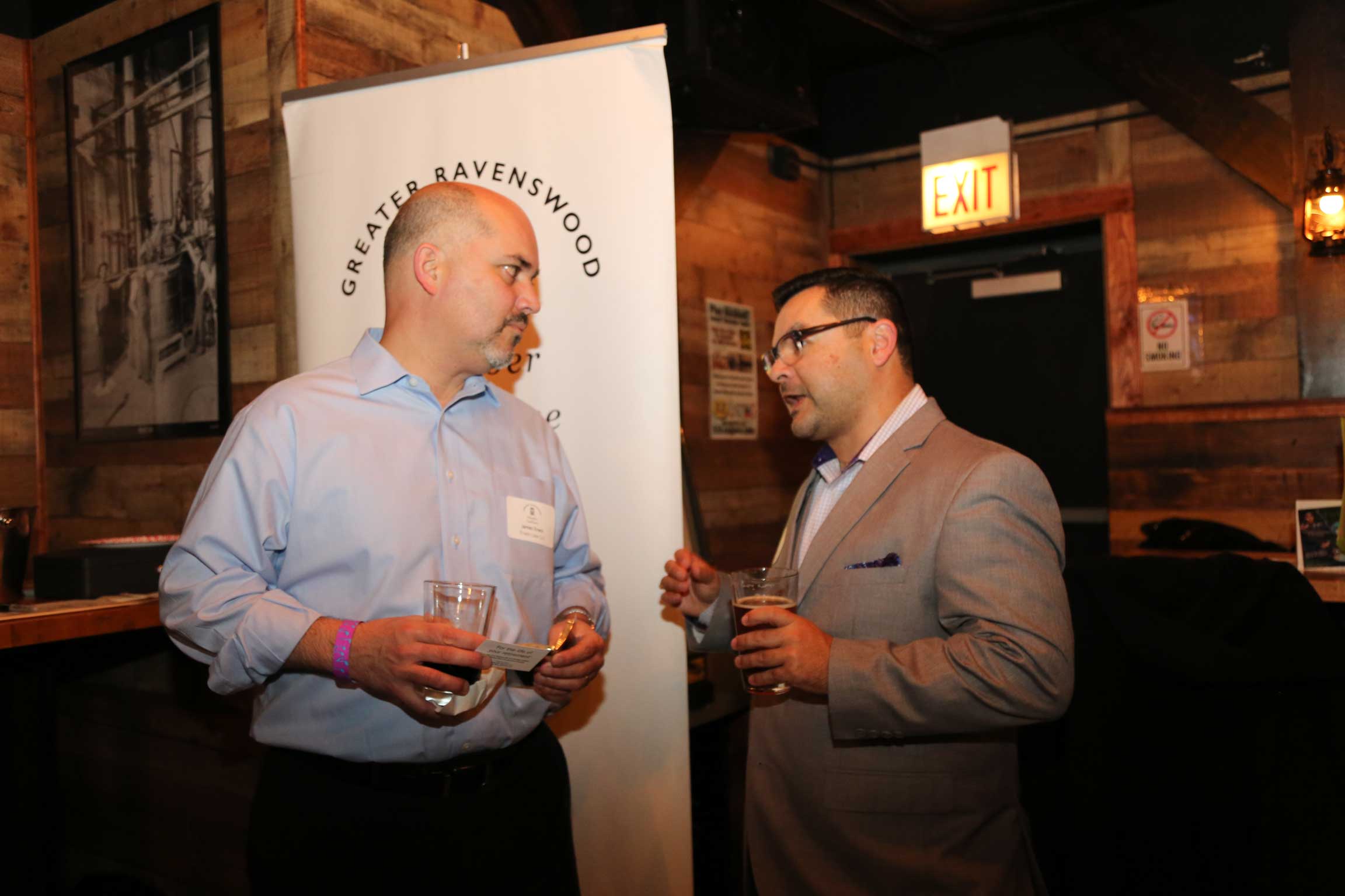 image of two networkers at an event