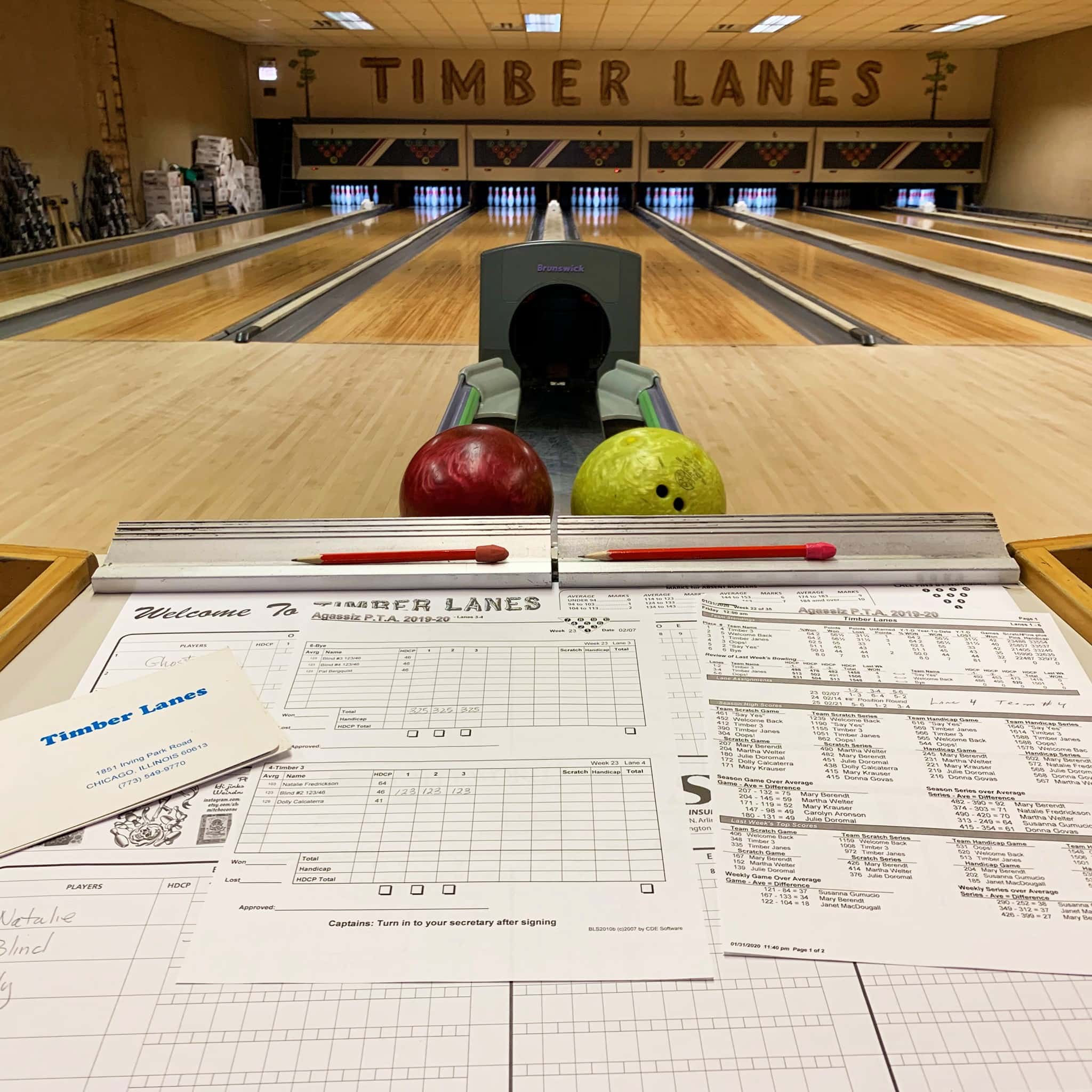 image of timber lanes bowling alley