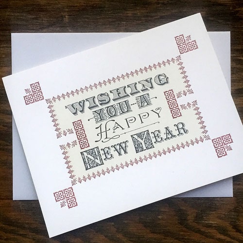 A holiday card from Starshaped Press in Ravenswood