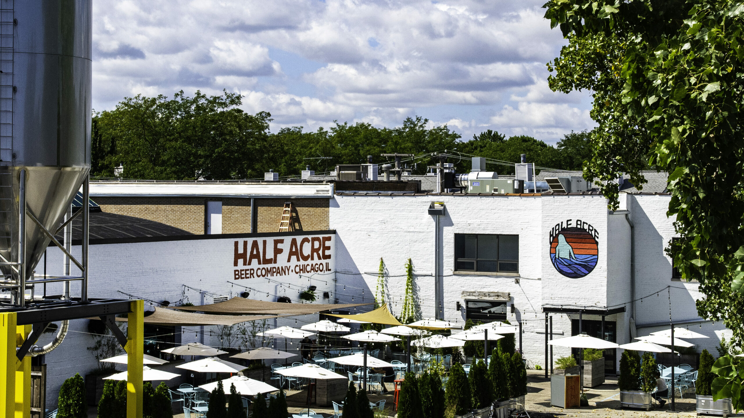 Half Acre's Malt Row beer garden