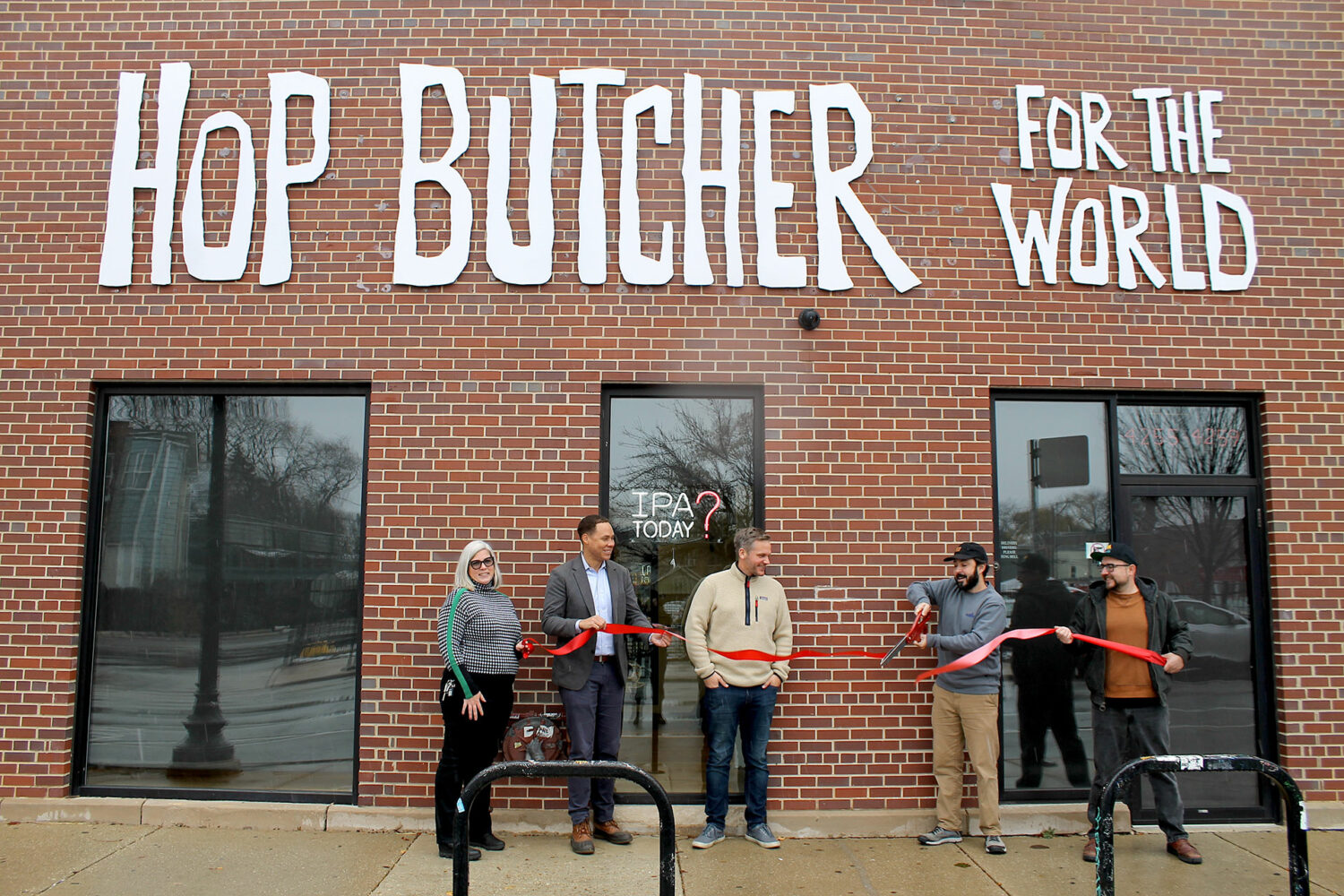 Hop Butcher taproom ribbon cutting, Nov 2022