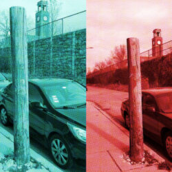 utility poles on Ravenswood Ave