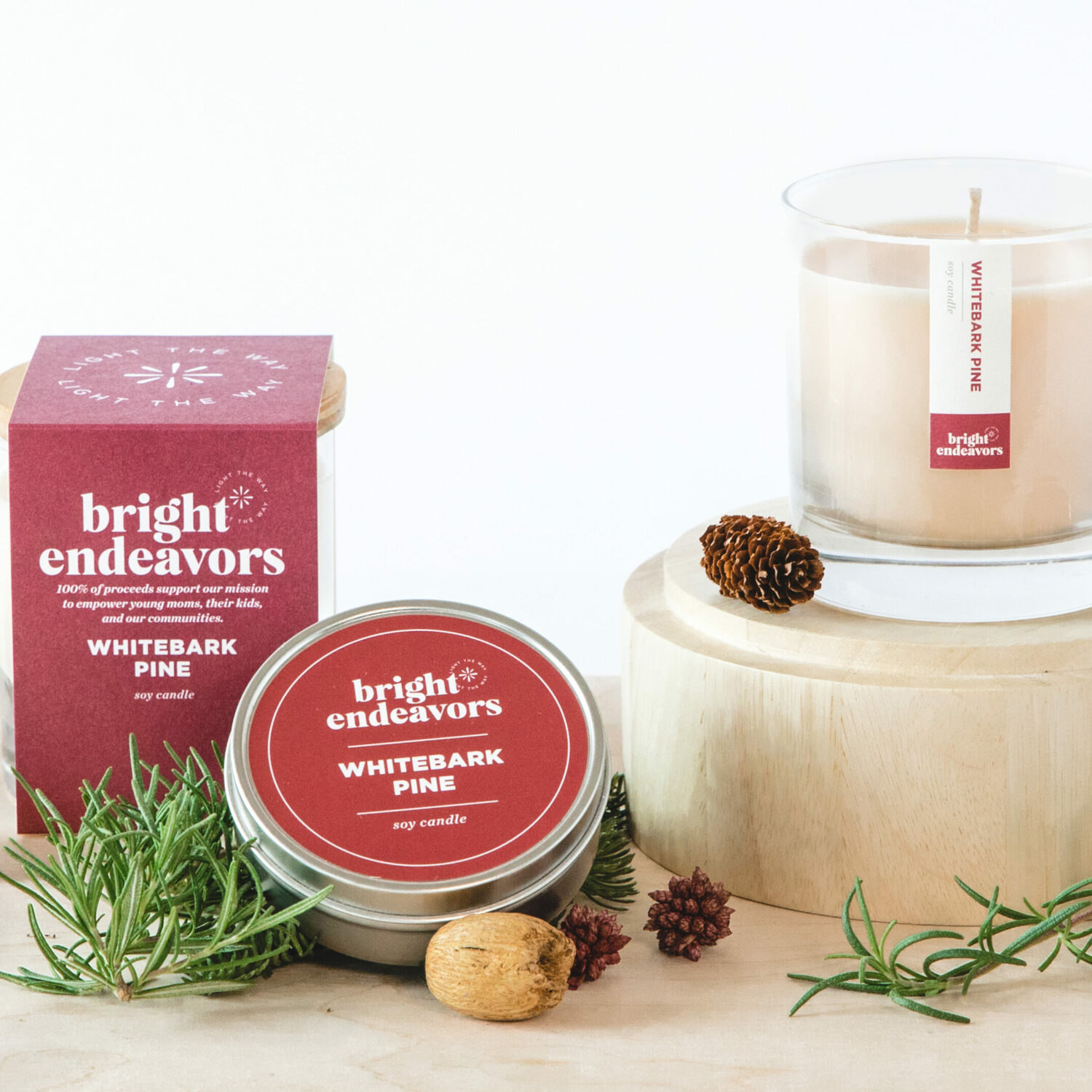 Signature Glass Soy Candle - Bright Endeavors