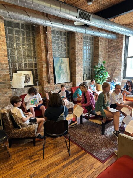 Storytelling at StoryStudio's summer camp!